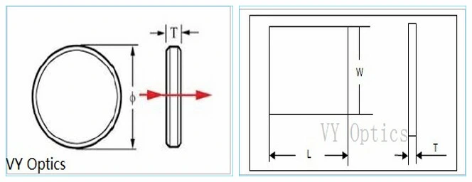 Custom Crystal Glas Material Optical Glass Protective Precision Window