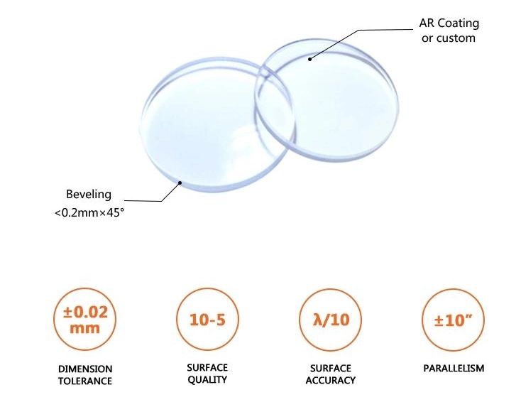 Customized Baf2 Windows IR &Uvu Barium Fluoride Scintillation Crystal Protective Optical Window/Lens